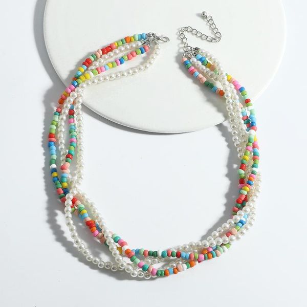 chains miwens 4 pcs/set acrylic simulated pearl necklaces for women multicolored beads statement chokcers necklace manmade beaded gifts, Silver
chains miwens 4 pcs/set acrylic simulated pearl necklaces for women multicolored beads statement chokcers necklace manmade beaded gifts, Silver