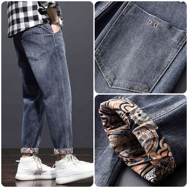 large size autumn winter straight jeans loose elastic korean casual men's wear, Blue
large size autumn winter straight jeans loose elastic korean casual men's wear, Blue