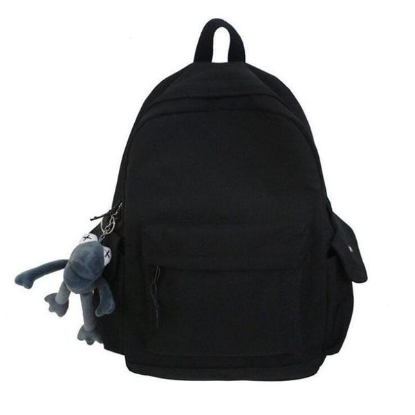 large-capacity nylon casual simple campus high school college student schoolbag female solid color backpack
large-capacity nylon casual simple campus high school college student schoolbag female solid color backpack