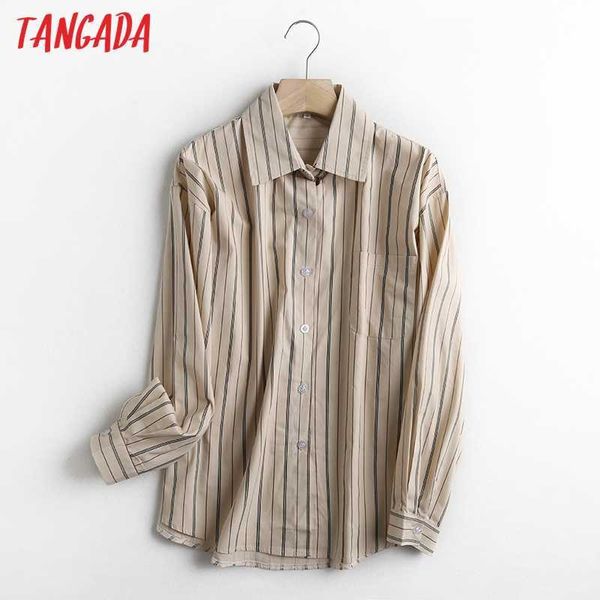 tangada women striped shirts long sleeve turn down collar elegant office ladies work wear blouses 5s3 210609, White
tangada women striped shirts long sleeve turn down collar elegant office ladies work wear blouses 5s3 210609, White