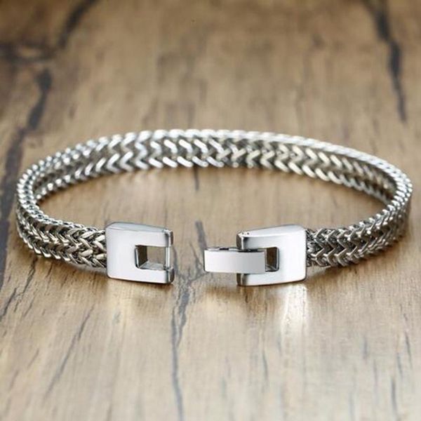 high-end personality trend braided chain bracelet stainless steel male star jewelry charm bracelets, Golden;silver
high-end personality trend braided chain bracelet stainless steel male star jewelry charm bracelets, Golden;silver