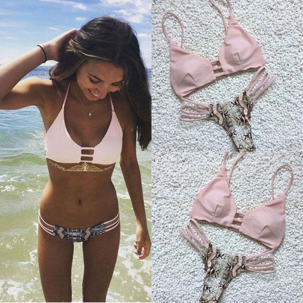 women hollow out snakeskin pattern padded bra bikini suit swimsuit bandage push-up swimwear beach bathing two-piece suits
women hollow out snakeskin pattern padded bra bikini suit swimsuit bandage push-up swimwear beach bathing two-piece suits