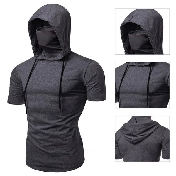 men's casual shirts fit simple drawstring slim sports shirt workout hat for riding, White;black
men's casual shirts fit simple drawstring slim sports shirt workout hat for riding, White;black
