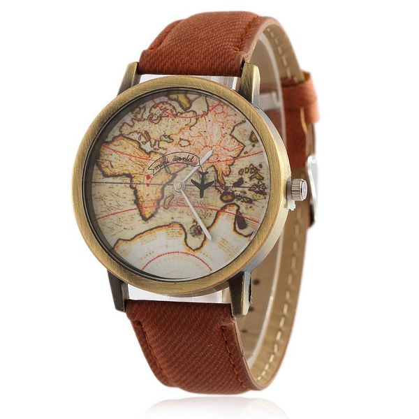 wristwatches 2021 women watch global flight map ladies multicolor denim casual women's quartz relogio feminino, Slivery;brown
wristwatches 2021 women watch global flight map ladies multicolor denim casual women's quartz relogio feminino, Slivery;brown