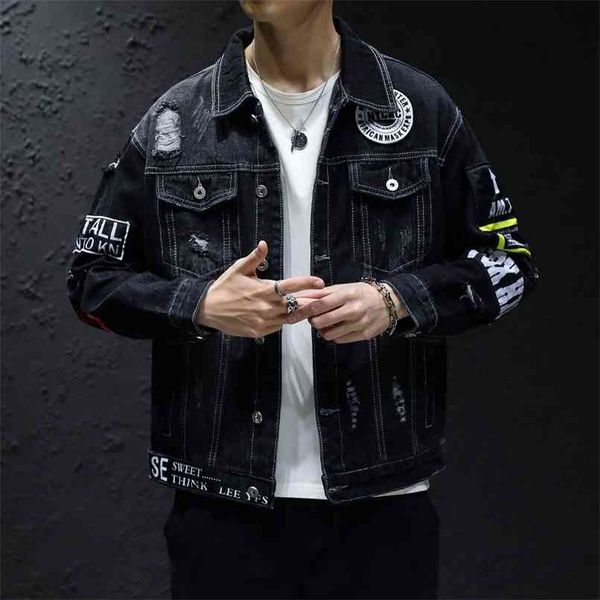 denim jacket men women hiphop streetwear punk rave steampunk motorcycle cowboy graffiti ripped outwear brand jeans 210923, Black;white
denim jacket men women hiphop streetwear punk rave steampunk motorcycle cowboy graffiti ripped outwear brand jeans 210923, Black;white