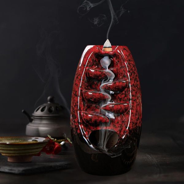 fragrance lamps incense holder ceramic backflow waterfall smoke burner with 50cones decoration for home
fragrance lamps incense holder ceramic backflow waterfall smoke burner with 50cones decoration for home