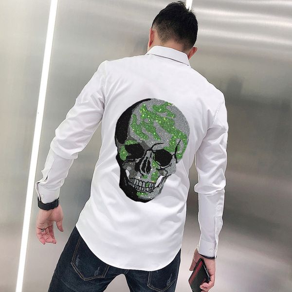 men's t-shirts pure color simple male shirt exaggerated fashion street piercing skull loosen 5xl style long sleeves 8kqv, White;black
men's t-shirts pure color simple male shirt exaggerated fashion street piercing skull loosen 5xl style long sleeves 8kqv, White;black