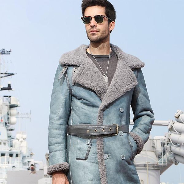 men's leather & faux genuine jacket men sheep shearing winter coat real fur natural wool for mens clothing casaco 816 yy816, Black
men's leather & faux genuine jacket men sheep shearing winter coat real fur natural wool for mens clothing casaco 816 yy816, Black