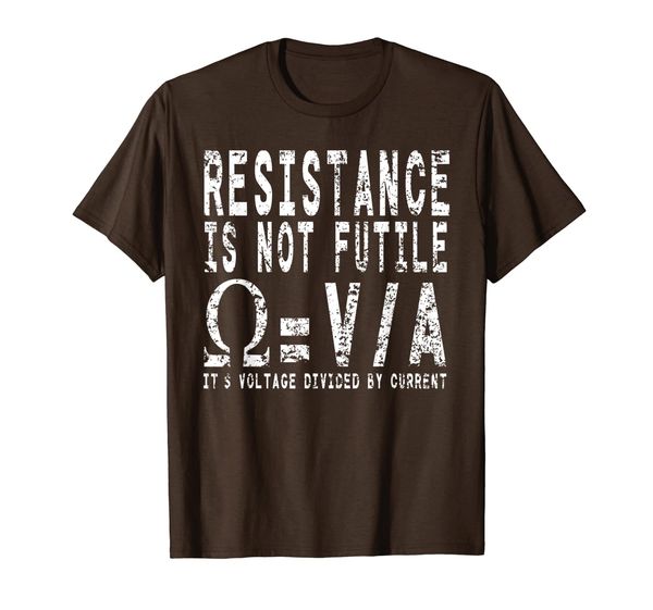 resistance is not futile funny electrician gift t-shirt, White;black