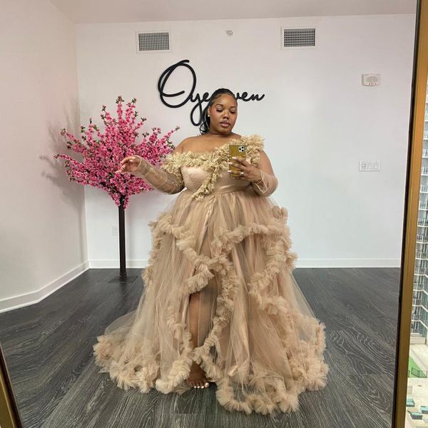 casual dresses elegant party sleeve tulle ruffle v neck full sleeves po shoot prom gowns plus size maternity dress baby shower, Black;gray
casual dresses elegant party sleeve tulle ruffle v neck full sleeves po shoot prom gowns plus size maternity dress baby shower, Black;gray