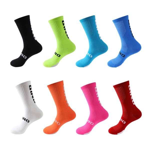 cycling men women high football running sports team hiking over the knee socks, Black