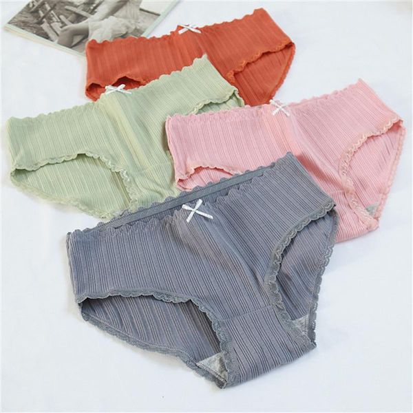 women's panties solid stripe plus size underwear lace ladies cotton briefs cute bow girl breathable pants, Black;pink
women's panties solid stripe plus size underwear lace ladies cotton briefs cute bow girl breathable pants, Black;pink