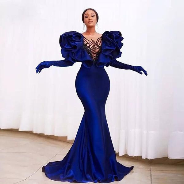 party dresses blue ruffled evening dress formal with detachable sleeve mermaid banquet prom sequins beads robes de mariée, White;black
party dresses blue ruffled evening dress formal with detachable sleeve mermaid banquet prom sequins beads robes de mariée, White;black