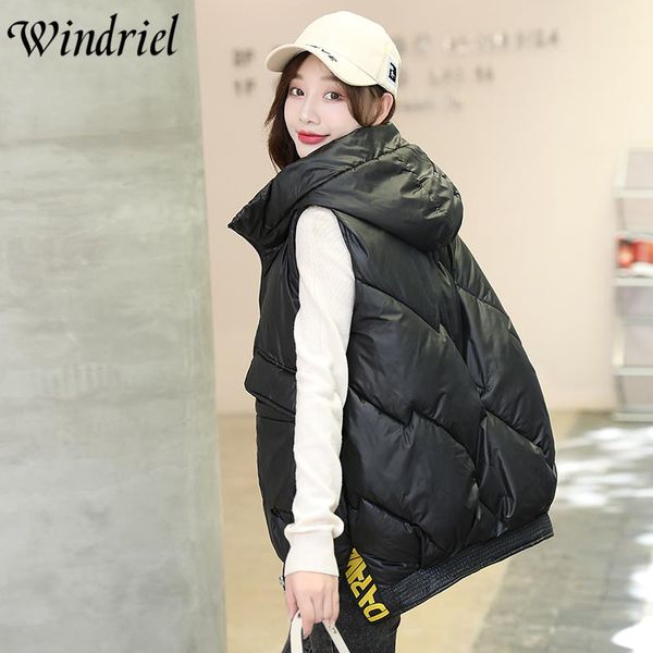 women's vests windriel vest coat hooded snow wear women slim fashion big pockets waistcoat students letter zipper sleeveless jacket clo, Black;white
women's vests windriel vest coat hooded snow wear women slim fashion big pockets waistcoat students letter zipper sleeveless jacket clo, Black;white
