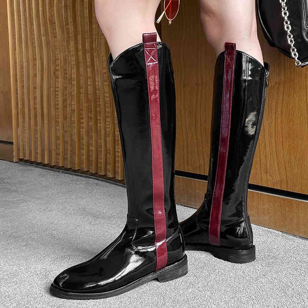 boot winter of patent-leather women knee height high mujer autumn boots fashionable ladies female, Black
boot winter of patent-leather women knee height high mujer autumn boots fashionable ladies female, Black