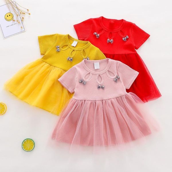 summer baby girls short sleeve hollow out bow mesh tutu kids princess party dress infant cute dresses vestido infantil girl's1, Red;yellow
summer baby girls short sleeve hollow out bow mesh tutu kids princess party dress infant cute dresses vestido infantil girl's1, Red;yellow