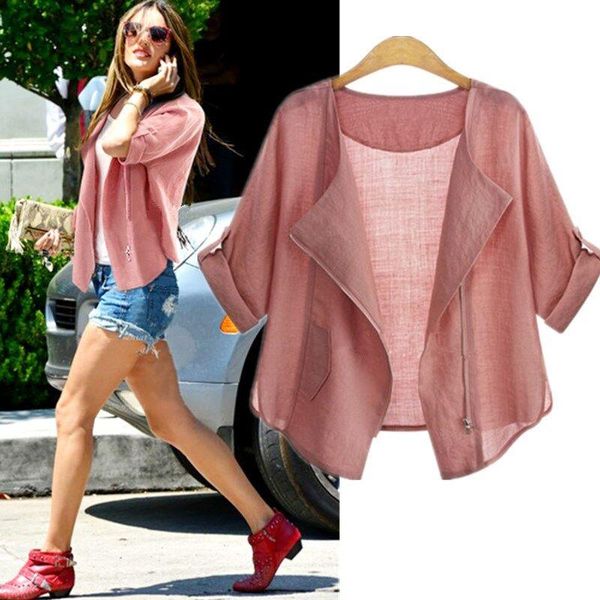 women's jackets fashion women summer autumn sun-protective clothing blouse blousa casual half sleeve cardigan feminine large size xl-5x, Black;brown
women's jackets fashion women summer autumn sun-protective clothing blouse blousa casual half sleeve cardigan feminine large size xl-5x, Black;brown