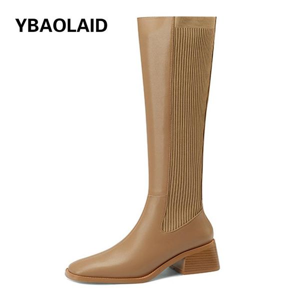 boots casual knitted patchwork thick heel stretch women 2021 autumn winter square toe mid-heel long knee-length, Black
boots casual knitted patchwork thick heel stretch women 2021 autumn winter square toe mid-heel long knee-length, Black