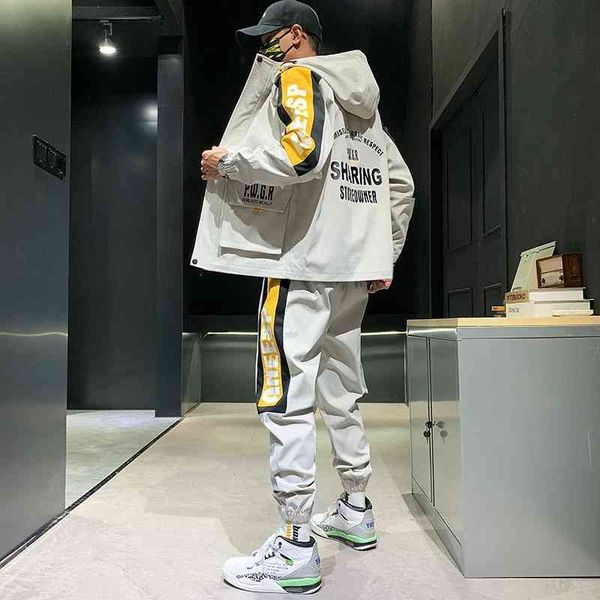 men's tracksuits male streetwear with hoodie, spring suit, fall jacket, harem pants, hip hop, male workout, sweatshirt, jacket. u0ve, Gray
men's tracksuits male streetwear with hoodie, spring suit, fall jacket, harem pants, hip hop, male workout, sweatshirt, jacket. u0ve, Gray