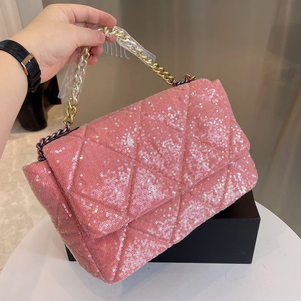 30c/25c 2022ss womens holiday 19 sequins bags classic flap quilted f/w large capacity interwoven chain shiny crossbody street party luxury d
30c/25c 2022ss womens holiday 19 sequins bags classic flap quilted f/w large capacity interwoven chain shiny crossbody street party luxury d
