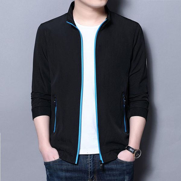 men's jackets brand casual fashion stand collar streetwear stylish softshell jacket men zip up windbreaker coats man clothes, Black;brown
men's jackets brand casual fashion stand collar streetwear stylish softshell jacket men zip up windbreaker coats man clothes, Black;brown