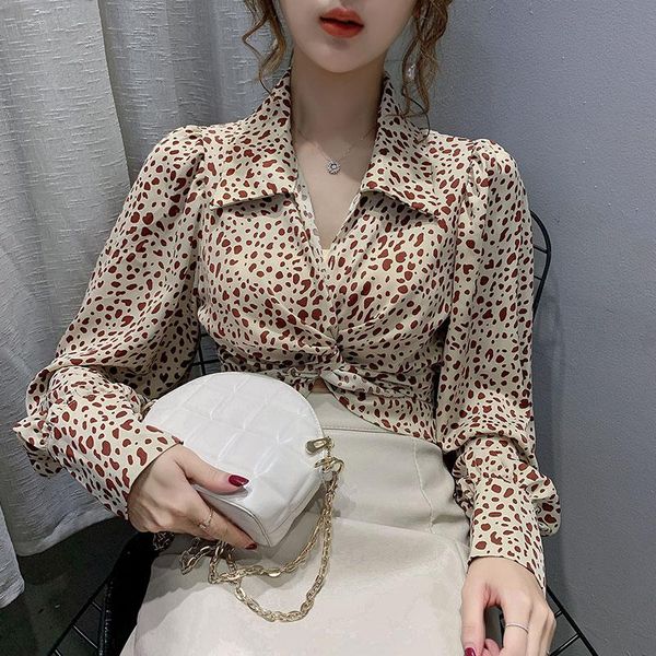 women's blouses & shirts shirt fashion leopard for women long puff sleeve lace up clothing neck 2021 basic blouse ol, White
women's blouses & shirts shirt fashion leopard for women long puff sleeve lace up clothing neck 2021 basic blouse ol, White