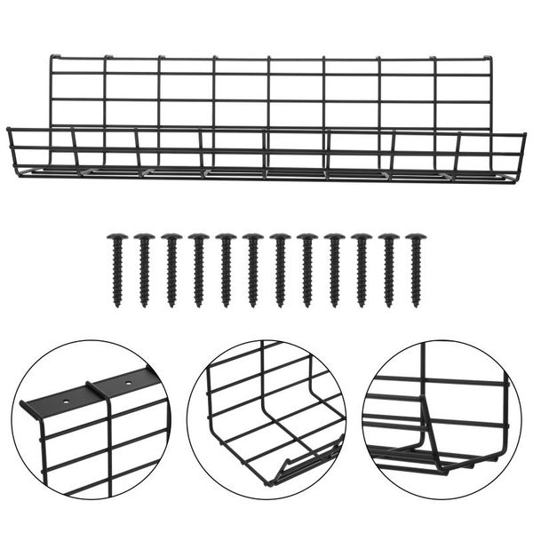hooks & rails 1pc under desk wire organizer cable board container chic storage rack
hooks & rails 1pc under desk wire organizer cable board container chic storage rack