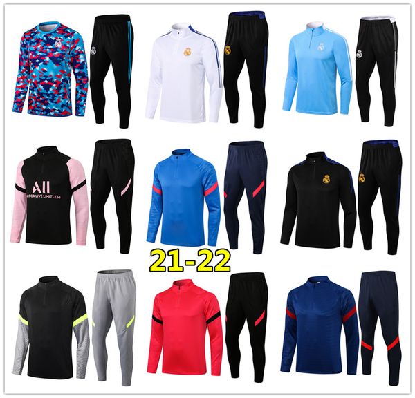 2022 mens madrid soccer tracksuit 21 22 football training suit jogging 2021 chandal futbol survetement foot, Black
2022 mens madrid soccer tracksuit 21 22 football training suit jogging 2021 chandal futbol survetement foot, Black