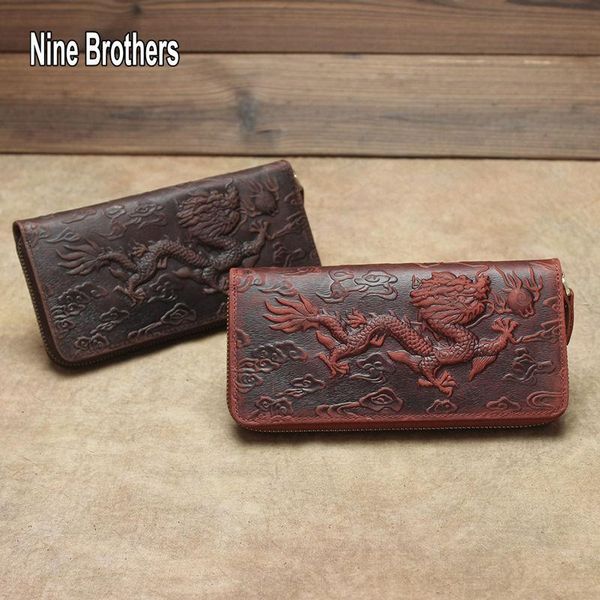 chinese wind leather men's purse 3d dragon zipper around luxury man wallet cowhide long clutch money bag card holder phone bags wallets, Red;black
chinese wind leather men's purse 3d dragon zipper around luxury man wallet cowhide long clutch money bag card holder phone bags wallets, Red;black