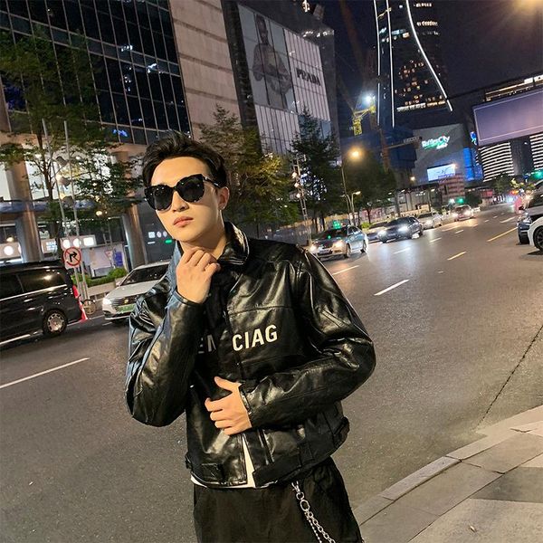 black pure cowhide trendy handsome cow jacket coat men and women soft leather motorcycle clothing genuine clothes men's & faux
black pure cowhide trendy handsome cow jacket coat men and women soft leather motorcycle clothing genuine clothes men's & faux