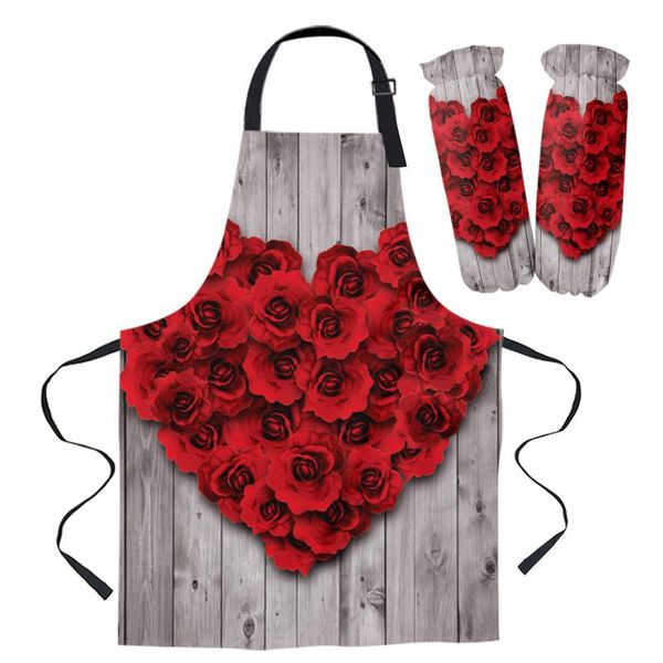 aprons valentine's day love red rose apron kitchen household cleaning barber baking accessories for woman
aprons valentine's day love red rose apron kitchen household cleaning barber baking accessories for woman