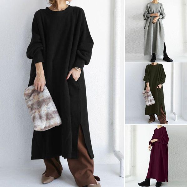casual dresses sweatshirts women's hoodies dress vintage maxi vestidos female split o neck robe puff sleeve pullovers plus size, Black;gray
casual dresses sweatshirts women's hoodies dress vintage maxi vestidos female split o neck robe puff sleeve pullovers plus size, Black;gray