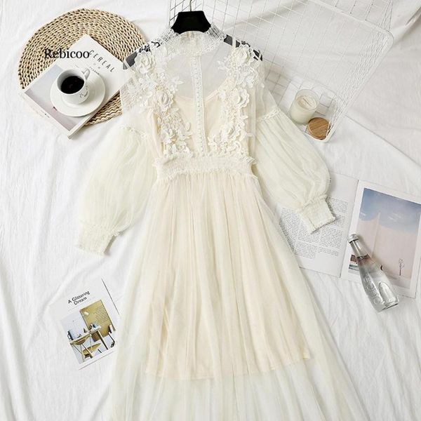 casual dresses women flower embroidered lantern sleeve button two-piece elegant dress lace party spring, Black;gray
casual dresses women flower embroidered lantern sleeve button two-piece elegant dress lace party spring, Black;gray