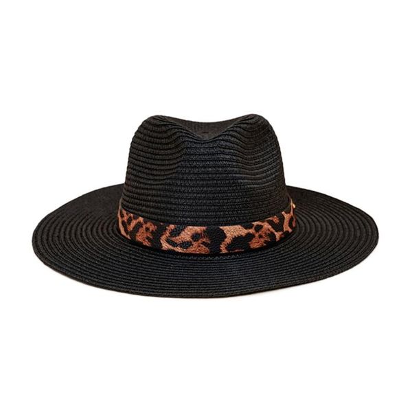 wide brim hats women straw sun hat leapord flat visor leisure vacation beach summer panama, Blue;gray
wide brim hats women straw sun hat leapord flat visor leisure vacation beach summer panama, Blue;gray