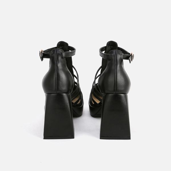 sandals womans new hollow out rome pumps square heel genuine leather retro thick high platform lady footwear c1h3, Black
sandals womans new hollow out rome pumps square heel genuine leather retro thick high platform lady footwear c1h3, Black