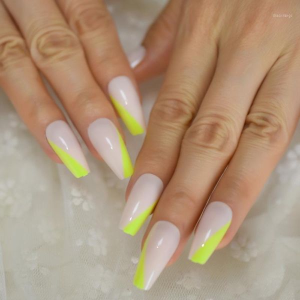 french angled tapered ballerina fake nails green tips acrylic thick fingernails false 24 pc nail set kit with adhesive tabs1, Red;gold
french angled tapered ballerina fake nails green tips acrylic thick fingernails false 24 pc nail set kit with adhesive tabs1, Red;gold