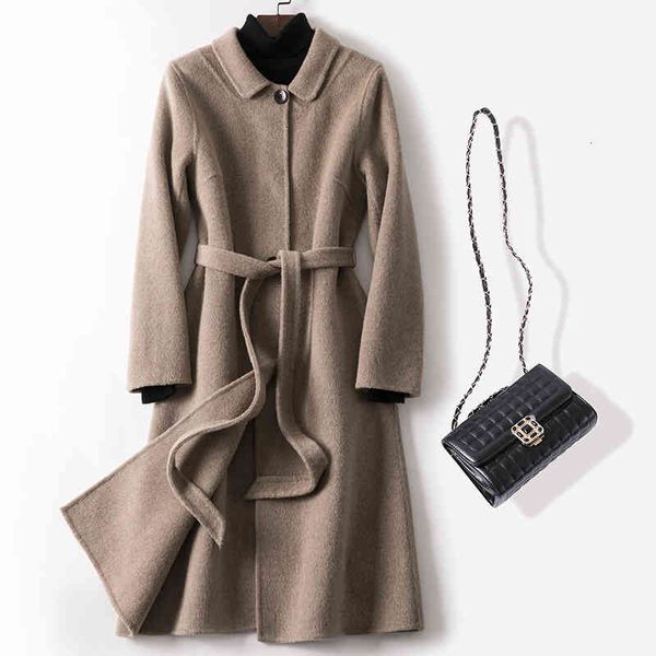 women's jackets autumn winter double-sided cashmere coat women korean long woolen coat office overcoat women slim wool blend outer, Black;brown
women's jackets autumn winter double-sided cashmere coat women korean long woolen coat office overcoat women slim wool blend outer, Black;brown