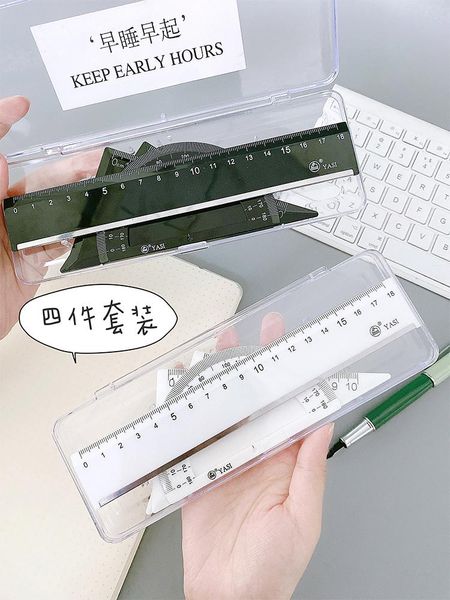 wall stickers four-piece set rulers ruler triangular plate multi-functional pupils' stationery women's simple square measuring
wall stickers four-piece set rulers ruler triangular plate multi-functional pupils' stationery women's simple square measuring