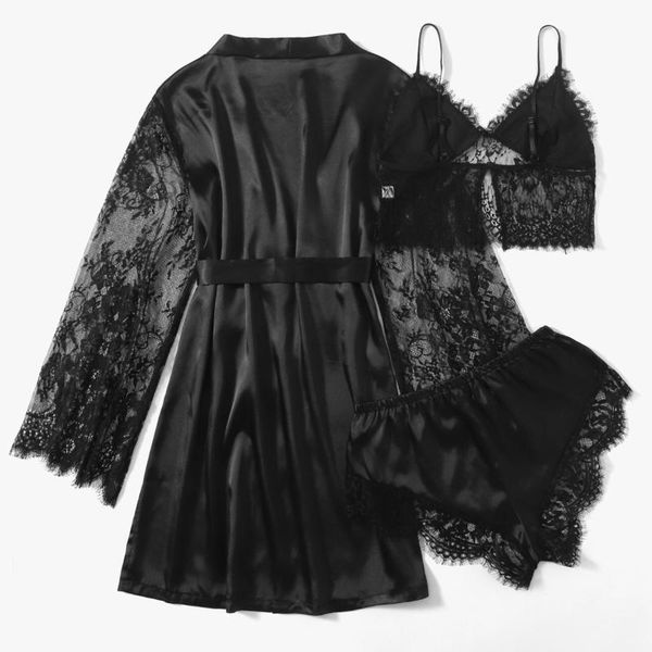 women's sleepwear satin silk pajamas women nightdress lingerie robes underwear sexy, Black;red
women's sleepwear satin silk pajamas women nightdress lingerie robes underwear sexy, Black;red