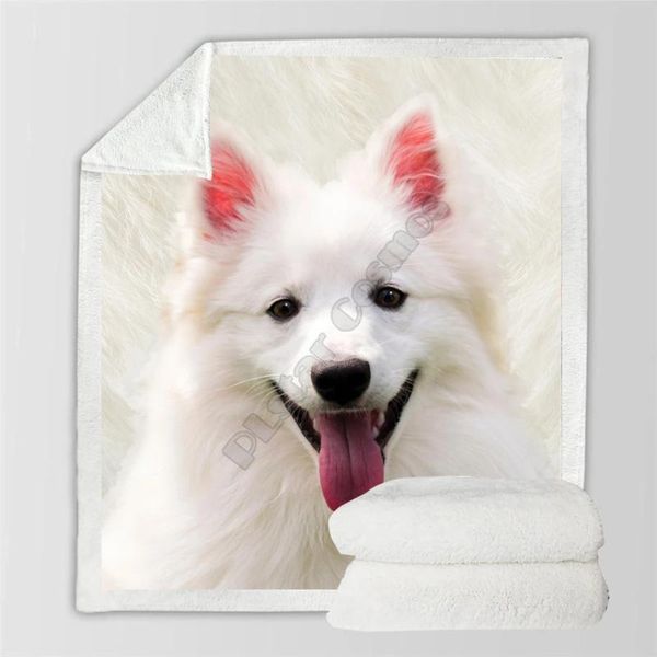 blankets american eskimo cozy premium fleece blanket 3d printed sherpa on bed home textiles
blankets american eskimo cozy premium fleece blanket 3d printed sherpa on bed home textiles