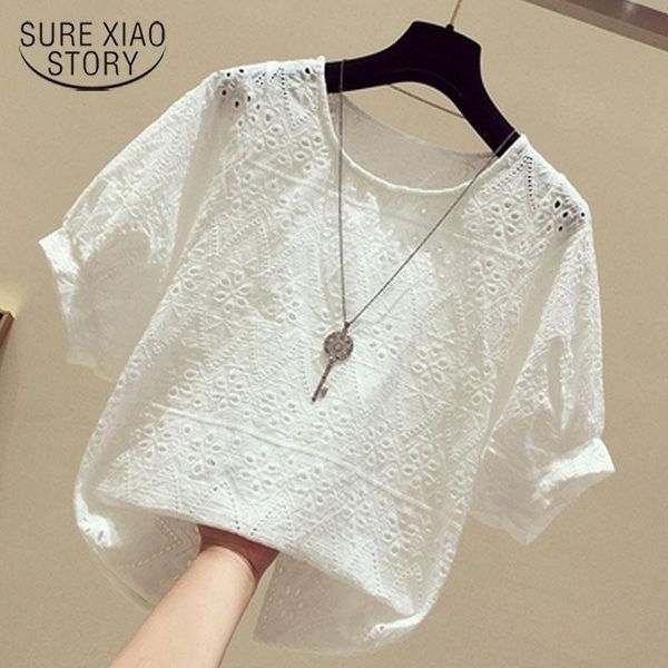 women's blouses & shirts korean summer hook floral short sleeve lace shirt white women fashion small blouse 15379
women's blouses & shirts korean summer hook floral short sleeve lace shirt white women fashion small blouse 15379