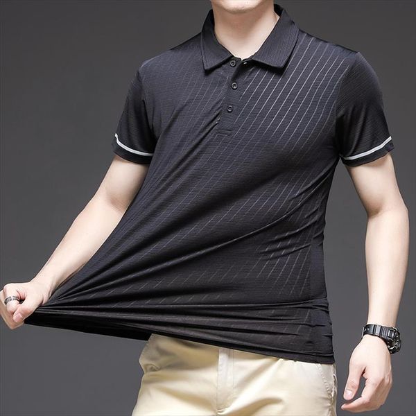 3xl ice silk shirt mens polo short sleeve solid color outdoor clothing streetwear casual fashion, White;black
3xl ice silk shirt mens polo short sleeve solid color outdoor clothing streetwear casual fashion, White;black