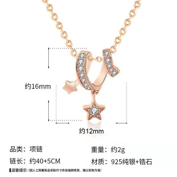 pendant necklaces s925 sterling silver wish meteor necklace fairy actress 18k rose gold chain
pendant necklaces s925 sterling silver wish meteor necklace fairy actress 18k rose gold chain