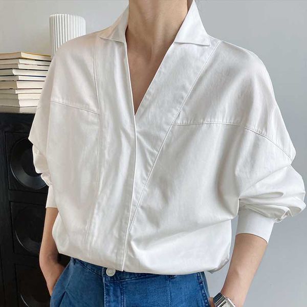 women's blouses & shirts womens loose fit batwing sleeve lapel casual solid color, White
women's blouses & shirts womens loose fit batwing sleeve lapel casual solid color, White