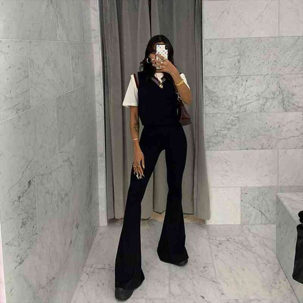 casual black bell bottoms womens capris trousers high elastic waist slim fit long pants chic ladies flared streetwear, Black;white
casual black bell bottoms womens capris trousers high elastic waist slim fit long pants chic ladies flared streetwear, Black;white