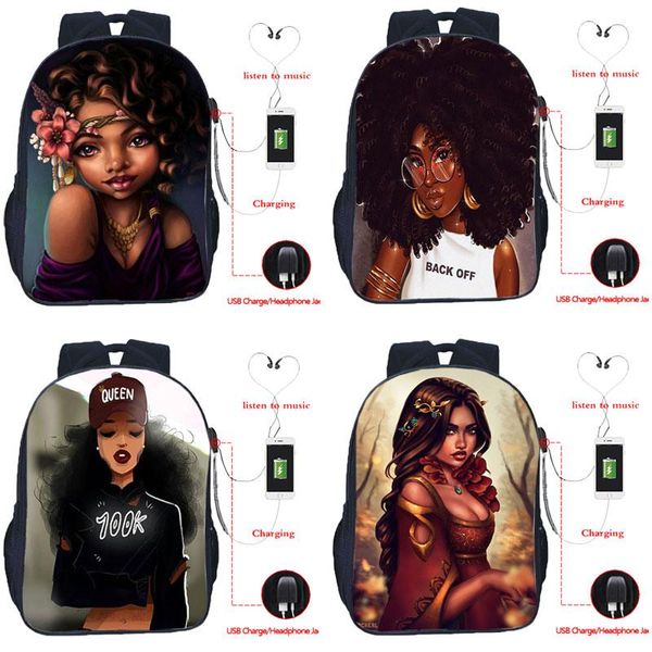 black girls usb charging backpack afro students school bags teenager rucksack women casual travel bag mochila
black girls usb charging backpack afro students school bags teenager rucksack women casual travel bag mochila