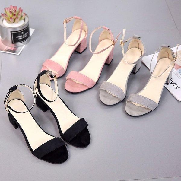 dress shoes sandals female nice tide thick with high-heeled women fashion summer word buckle, Black
dress shoes sandals female nice tide thick with high-heeled women fashion summer word buckle, Black