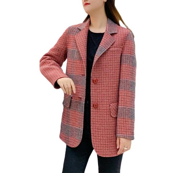 women's suits & blazers quality double-sided cashmere coat womens casual long wool suit jacket spring winter high-end korean plaid blaz, White;black
women's suits & blazers quality double-sided cashmere coat womens casual long wool suit jacket spring winter high-end korean plaid blaz, White;black