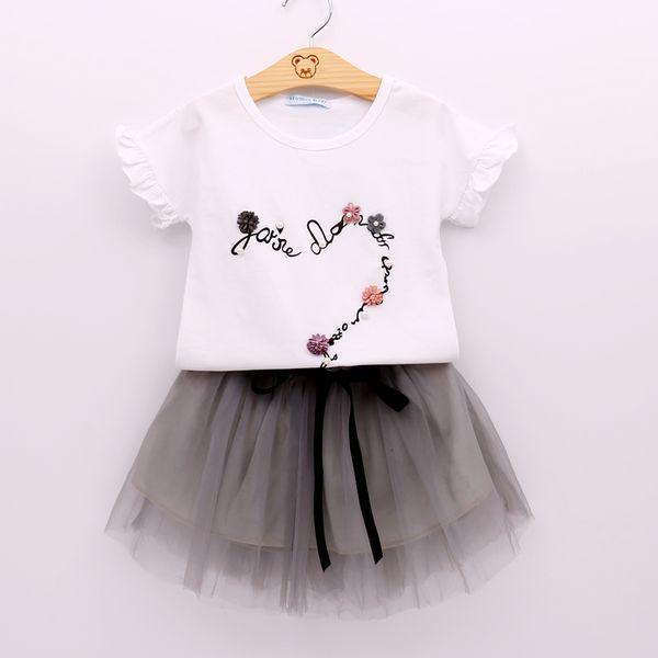 girl's dresses girls summer suit kid clothes clothing sets white mesh skirt 2pcs flower decoration children a674, Red;yellow
girl's dresses girls summer suit kid clothes clothing sets white mesh skirt 2pcs flower decoration children a674, Red;yellow