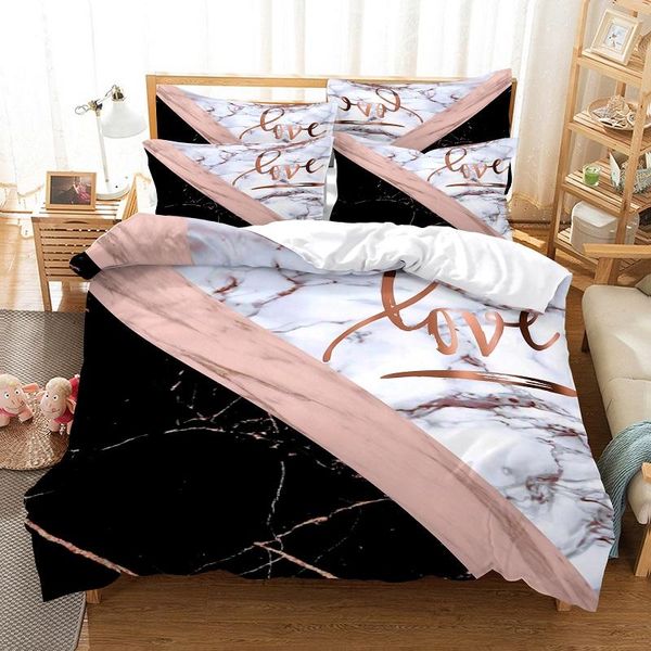 bedding sets pink marble set fashion 3d print comforter luxury king single size duvet cover home textile decor modern gift
bedding sets pink marble set fashion 3d print comforter luxury king single size duvet cover home textile decor modern gift